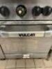 DESCRIPTION: 4-BURNER NATURAL GAS RANGE WITH OVEN ON CASTERS BRAND/MODEL: VULCAN LOCATION: KITCHEN QTY: 1 - 2