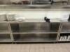 DESCRIPTION: 5' STAINLESS STEEL WORK TABLE WITH STAINLESS SHELVING STORAGE SIZE: 60"X15"X35" LOCATION: KITCHEN QTY: 1 - 2