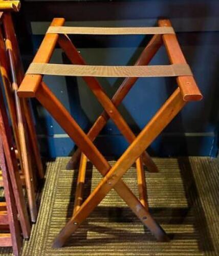 DESCRIPTION: (3) WOODEN TRAY STANDS LOCATION: MAIN DINING QTY: 3