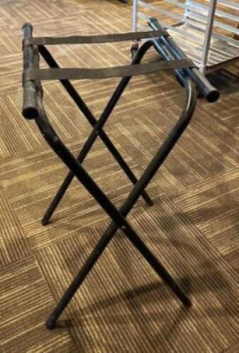 DESCRIPTION: (4) METAL TRAY STANDS LOCATION: MAIN DINING QTY: 4