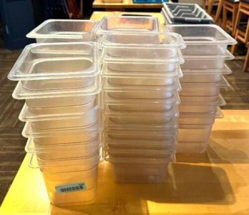 DESCRIPTION: LARGE ASSORTMENT OF PLASTIC INSERTS AS SHOWN INFORMATION: SEE PHOTOS FOR MORE DETAIL LOCATION: MAIN DINING QTY: 1