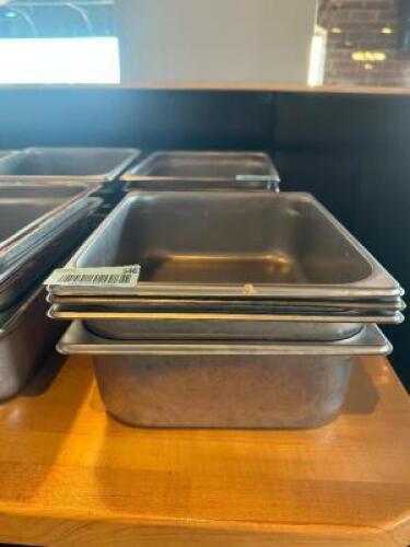 (4) - FULL SIZED STAINLESS INSERTS