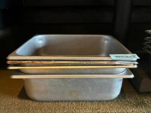 (4) - FULL SIZED STAINLESS INSERTS