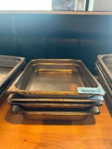 (4) - FULL SIZED STAINLESS INSERTS