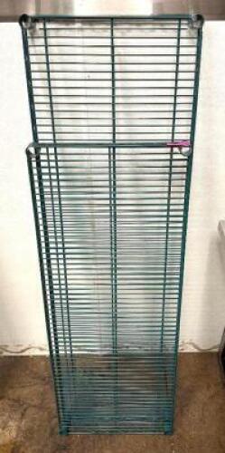 (2) WIRE SHELVES
