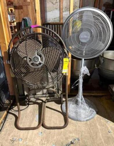 (2) VARIOUS FLOOR FANS AS SHOWN
