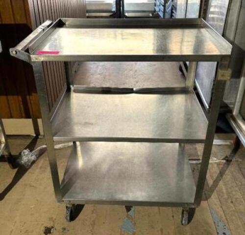 3-TIER STAINLESS UTILITY CART