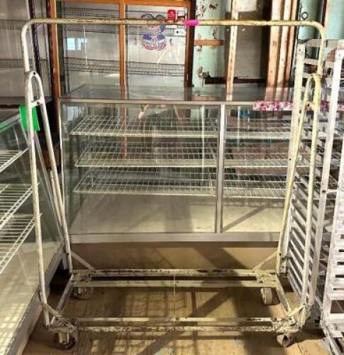 54" X 66" METAL COAT RACK ON CASTERS