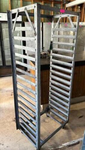 (2) FULL SIZE MOBILE PAN RACK