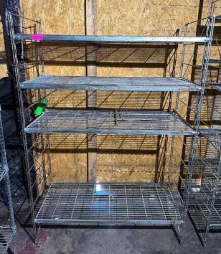 4-TIER WIRE SHELVING UNIT