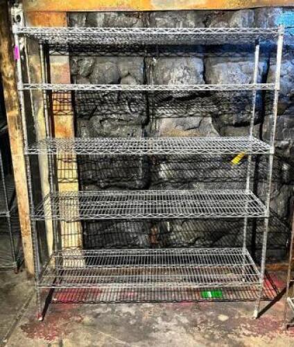 5-TIER WIRE SHELVING UNIT