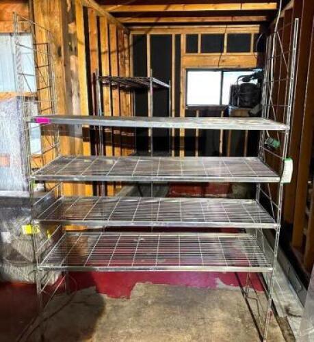 4-TIER WIRE SHELVING UNIT