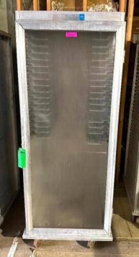 FULL SIZE ENCLOSED PAN RACK ON CASTERS