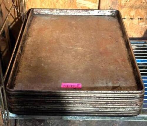 DESCRIPTION: (12) FULL SIZE STEEL SHEET PANS QTY: 12