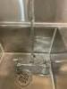 DESCRIPTION ADVANCE TABCO 58" THREE WELL STAINLESS SINK. BRAND/MODEL ADVANCE TABO FE-3-1812 LOCATION BAY 6 QUANTITY 1 - 4