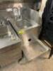 DESCRIPTION UNDER BAR STAINLESS HAND SINK W/ BLENDER SHELF. BRAND/MODEL GLASS TENDER LOCATION BAY 6 QUANTITY 1 - 4