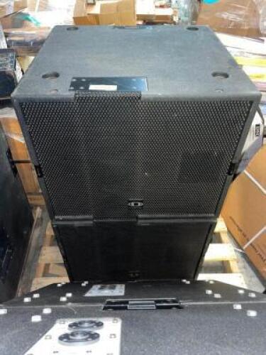 DESCRIPTION (2) DYNACORD COBRA-TOP 3 WAY ACTIVE CABINETS BRAND/MODEL DYNACORD COBRA-TOP ADDITIONAL INFORMATION 8 OHMS, 600 WATTS THIS LOT IS SOLD BY T