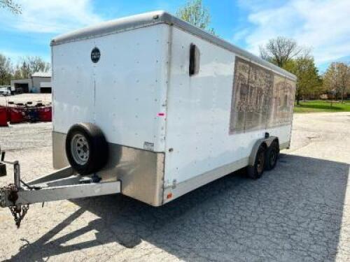 2012 Wells Cargo CEW202 Trailer, VIN # 1W6200J2661195476 SIZE: 20' X 90" L.E.D Trailer Lights, Lift assist back deck door, Side man door.