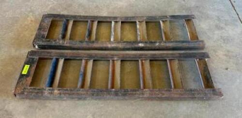 DESCRIPTION: (2) 48" X 12" STEEL EQUIPMENT RAMP (PAIR) LOCATION WAREHOUSE #2 SIZE: 48" X 12"