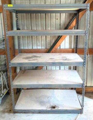 DESCRIPTION: 5-TIER METAL SHELVING UNIT LOCATION WAREHOUSE #2 SIZE: 48" X 24" X 72"