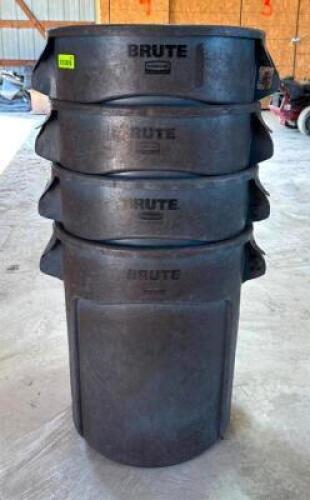 DESCRIPTION: (4) BRUTE INDUSTRIAL TRASH BINS BRAND/MODEL: BRUTE LOCATION WAREHOUSE #2