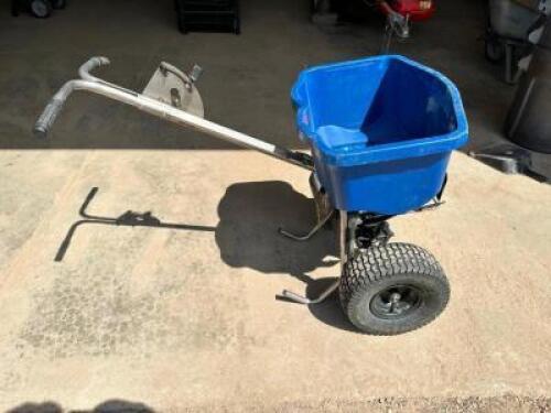 DESCRIPTION: CHAPIN BROADCAST SPREADER BRAND / MODEL: CHAPIN ADDITIONAL INFORMATION RETAILS NEW FOR $400 LOCATION: BUILDING 3 QTY: 1