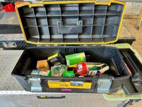 DESCRIPTION: BOSTITCH 24" TOOL BOX W/ CONTENTS - SEE ADDITIONAL IMAGES BRAND / MODEL: BOSTITCH LOCATION: BUILDING 3 QTY: 1