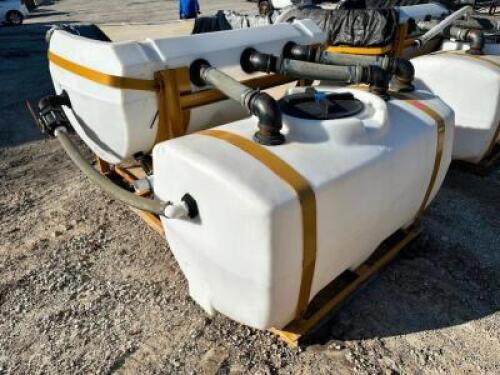 DESCRIPTION: BRINE MIXING SYSTEM W/ FRAME,, MIXING HOPPER, AND 210 GALLON TANK LOCATION: BUILDING 5 / OUTSIDE QTY: 1