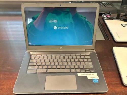 DESCRIPTION: CHROME BOOK OS LAPTOP ( GREY ) BRAND / MODEL: CHROME BOOK ADDITIONAL INFORMATION W/ PASSWORD. NO CHARGING CORD LOCATION: OFFICE QTY: 1
