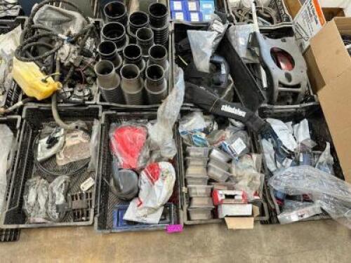 DESCRIPTION: (8) BINS OF ASSORTED MOWER PARTS LOCATION: BUILDING 6 THIS LOT IS: ONE MONEY QTY: 1