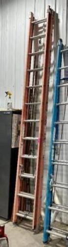 DESCRIPTION: WERNER 20' FIBERGLASS EXTENSION LADDER BRAND / MODEL: WERNER LOCATION: BUILDING 7 QTY: 1