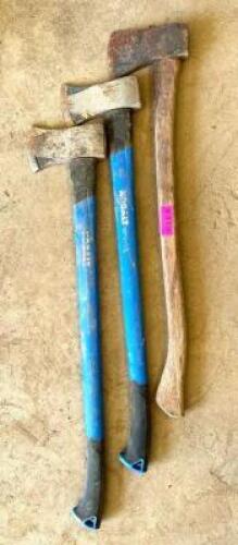 DESCRIPTION: (3) 36" SPLITTING AXE LOCATION WAREHOUSE #3
