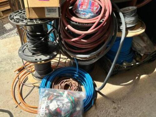 DESCRIPTION: (1) LOT OF ASSORTED ELECTRICAL WIRE AND CABLE LOCATION: BUILDING 4 THIS LOT IS: ONE MONEY QTY: 1