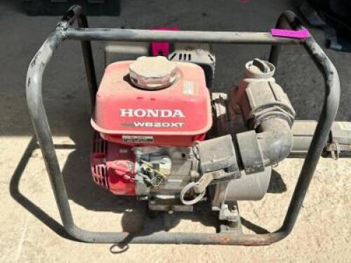 DESCRIPTION: HONDA WMP20X GAS POWERED TRASH PUMP ADDITIONAL INFORMATION IN WORKING ORDER LOCATION: BUILDING 4 QTY: 1