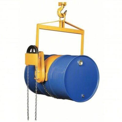 DESCRIPTION: (1) VERTICAL DRUM LIFTER BRAND/MODEL: DAYTON #12R541 INFORMATION: YELLOW/LOAD CAPACITY: 800 LBS RETAIL$: $812.58 EA SIZE: 45-1/2"H X 8"L