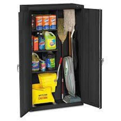 DESCRIPTION: (1) JANITORIAL SUPPLY CABINET BRAND/MODEL: TENNSCO INFORMATION: GRAY RETAIL$: $737.24 EA SIZE: 36 X 18 X 64" QTY: 1