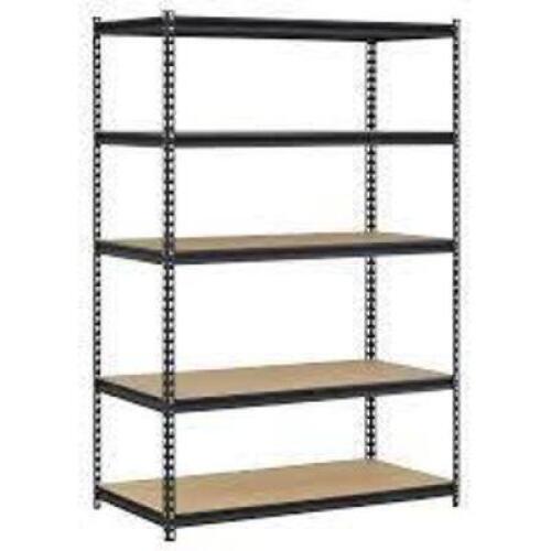 DESCRIPTION: (1) HEAVY DUTY STEEL SHELVING BRAND/MODEL: EDSAL MUSCLE RACK #UR245P INFORMATION: BLACK RETAIL$: 65.98 EA SIZE: 48X24X72 QTY: 1