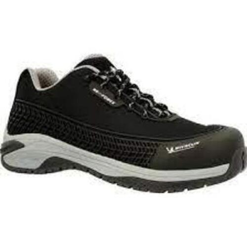 DESCRIPTION: (1) PAIR OF ALLOY TOE ATHLETIC WORK SHOES BRAND/MODEL: MICHELIN #MIC0003 INFORMATION: BLACK RETAIL$: $147.99 EA SIZE: 10.5 MENS QTY: 1