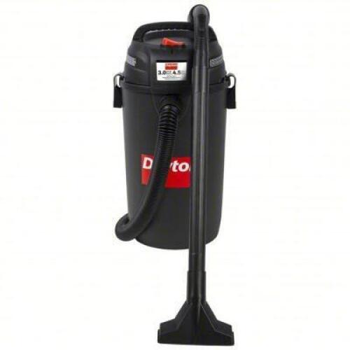 DESCRIPTION: (1) WET DRY SHOP VACUUM BRAND/MODEL: DAYTON #61HV94 INFORMATION: BLACK RETAIL$: $184.55 EA SIZE: 4 1/2 GAL TANK SIZE, PLASTIC, 1 1/4 IN V