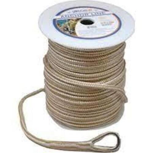 DESCRIPTION: (1) SPOOL OF DOUBLE BRAIDED NYLON ANCHOR LINE BRAND/MODEL: SEADOG LINE INFORMATION: GOLD/WHITE RETAIL$: $280.31 EA SIZE: 3/8" X 150' QTY: