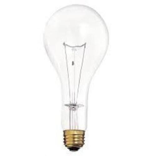 DESCRIPTION: (24) MEDIUM BASE LIGHT BULBS BRAND/MODEL: SATCO #S4959 INFORMATION: CLEAR RETAIL$: $4.19 PER BULB SIZE: 300 WATT, 130 VOLT QTY: 24