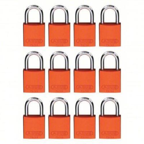DESCRIPTION: (24) LOCKOUT PADLOCK BRAND/MODEL: ABUS #14Z353 INFORMATION: ORANGE RETAIL$: $147.04 FOR 12 SIZE: KEYED ALIKE, ALUMINUM, STD BODY BODY SIZ