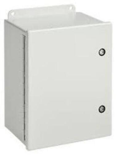DESCRIPTION: (1) QUARTER TURN JIC BOX BRAND/MODEL: NVENT HOFFMAN #A14128CHFL INFORMATION: GRAY RETAIL$: $342.00 EA SIZE: STEEL QTY: 1