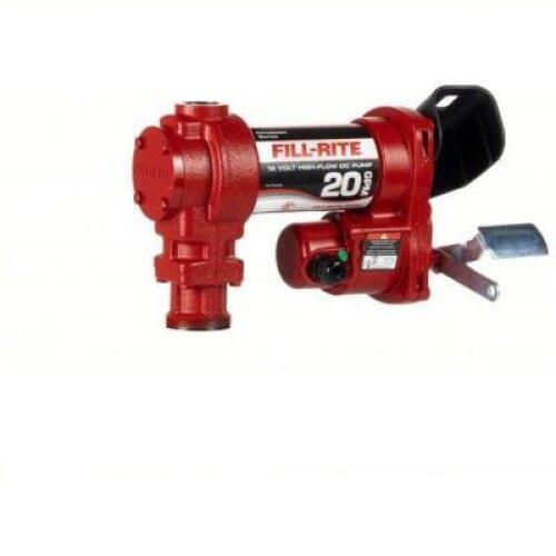 DESCRIPTION: (1) FUEL TRANSFER PUMP BRAND/MODEL: FILL-RITE #38NH87 INFORMATION: RED RETAIL$: $474.25 EA SIZE: 12V DC, 20 GPM GPM, CAST IRON, 1/4 QTY: