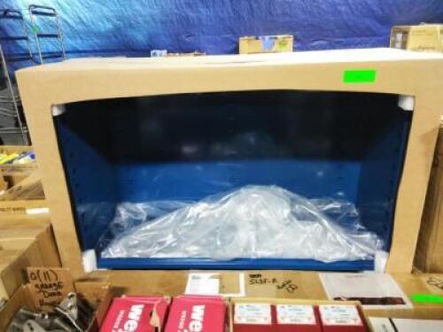 DESCRIPTION: (1) AEROSOL CADDY AND CABINET WITH NO DOORS, WALL MOUNTED BRAND/MODEL: DURHAM INFORMATION: BLUE RETAIL$: $318.98 EA SIZE: MUST COME INSPE