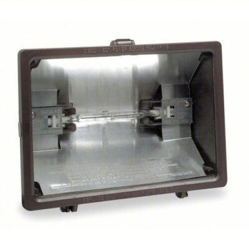 DESCRIPTION: (1) QUARTZ HALOGEN FLOOD LIGHT BRAND/MODEL: LUMAPRO #5MM54 INFORMATION: BLACK HOUSING RETAIL$: $193.00 EA SIZE: 4,000 LM, 500 W FIXTURE W