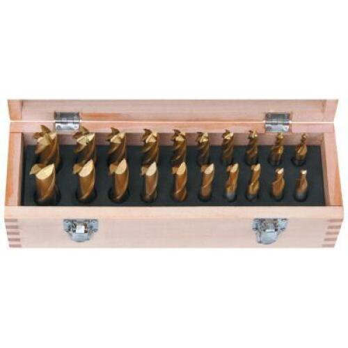 DESCRIPTION: (1) MILL SET DRILL BITS, ASSORTED BRAND/MODEL: WARRIOR INFORMATION: TITANIUM NITRIDE COATED RETAIL$: $74.99 TOTAL SIZE: 20 PIECES QTY: 1