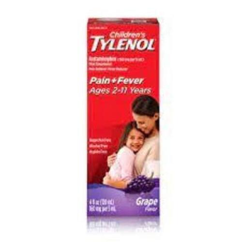 DESCRIPTION: (6) CHILDREN'S ACETAMINOPHEN BRAND/MODEL: TYLENOL INFORMATION: GRAPE RETAIL$: $10.49 EA SIZE: 4 FL OZ QTY: 6