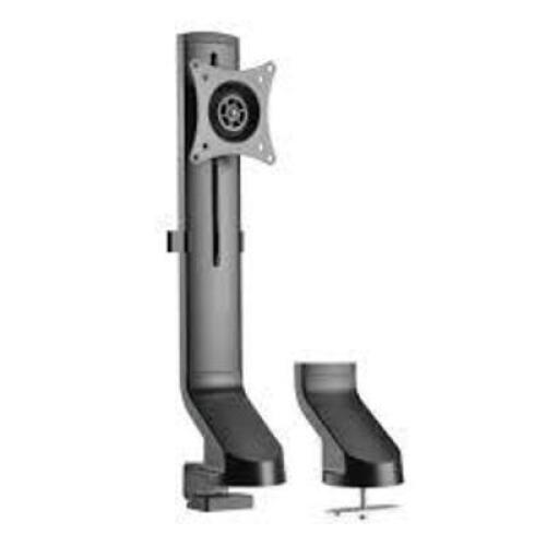 DESCRIPTION: (2) HEIGHT ADJUSTABLE SINGLE MONITOR DESK MOUNT BRAND/MODEL: TRIPP LITE #DDR1732SC INFORMATION: BLACK RETAIL$: $62.00 EA SIZE: 17" TO 32"