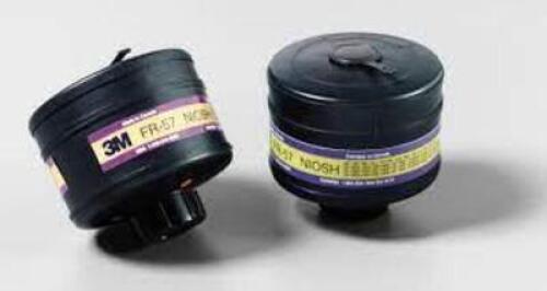 DESCRIPTION: (5) BOXES OF (6) AIR PURIFYING CARTRIDGES BRAND/MODEL: 3M #4DA69 RETAIL$: $660.00 PER BOX SIZE: NIOSH RATING ACID GAS AG ORGANIC VAPOR OV